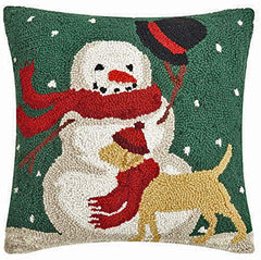 Christmas In Oronoque Throw Pillow with Evergreen Piping - 19-inch – Mellow  Monkey