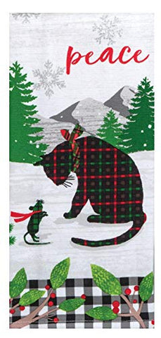 Santa Believe Christmas Village Dual Purpose Kitchen Dish Terry Towel – For  the Love Of Dogs - Shopping for a Cause
