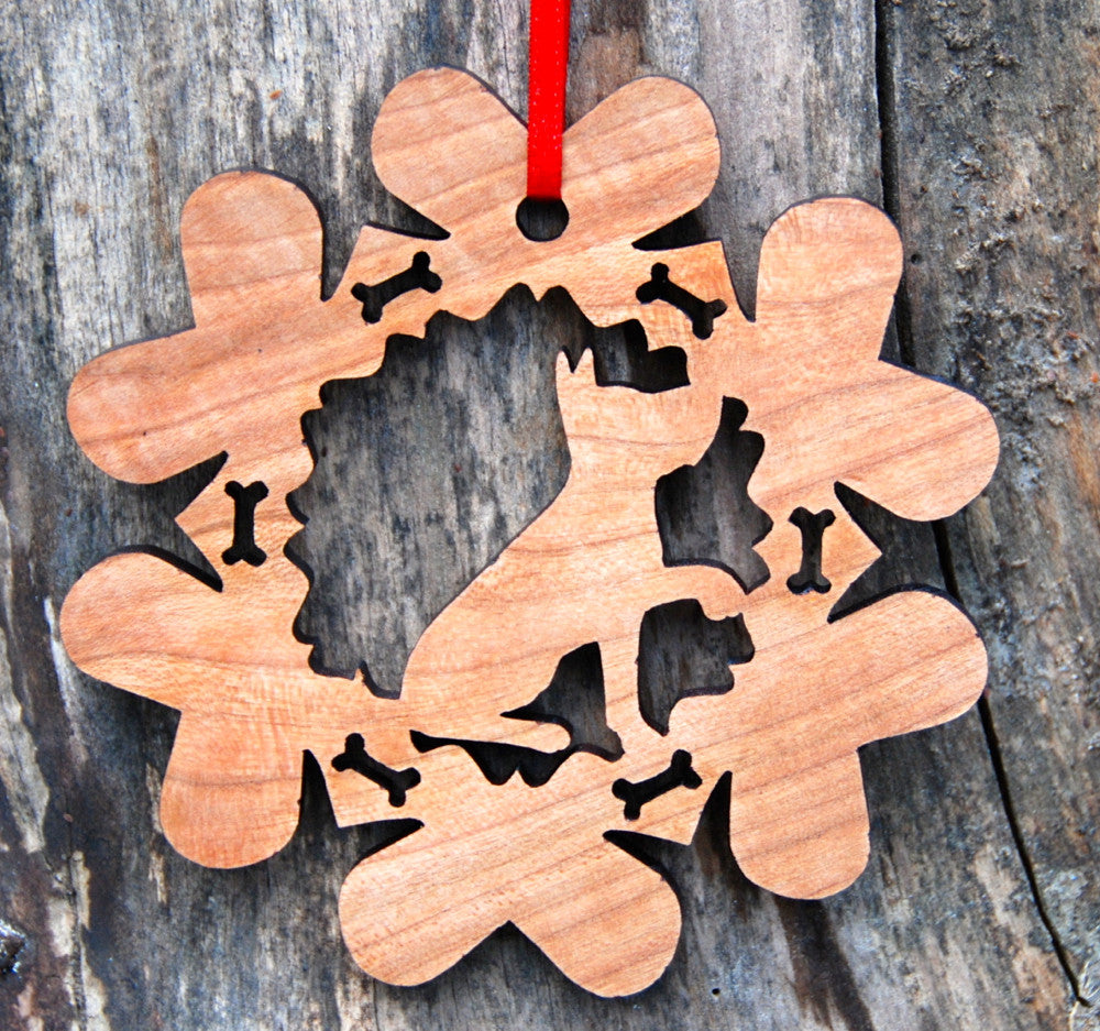 Custom Laser-Cut Wood Ornaments